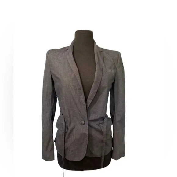 BANANA REPUBLIC | Dress Blue Tie Blazer - Picture 4 of 5